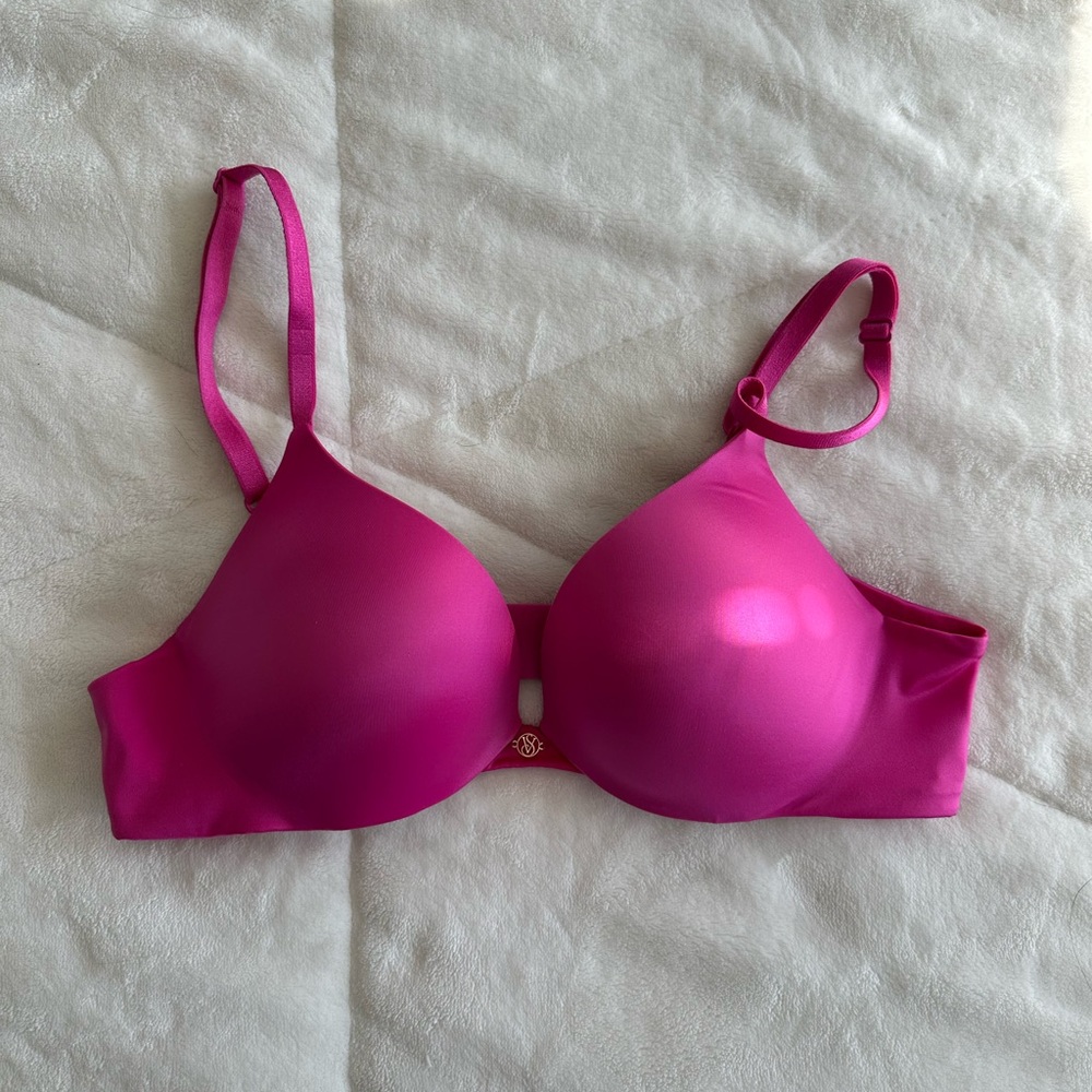 Victorias Secret So Obsessed Very Sexy Smooth Push Up Bra in Hot pink size 34A